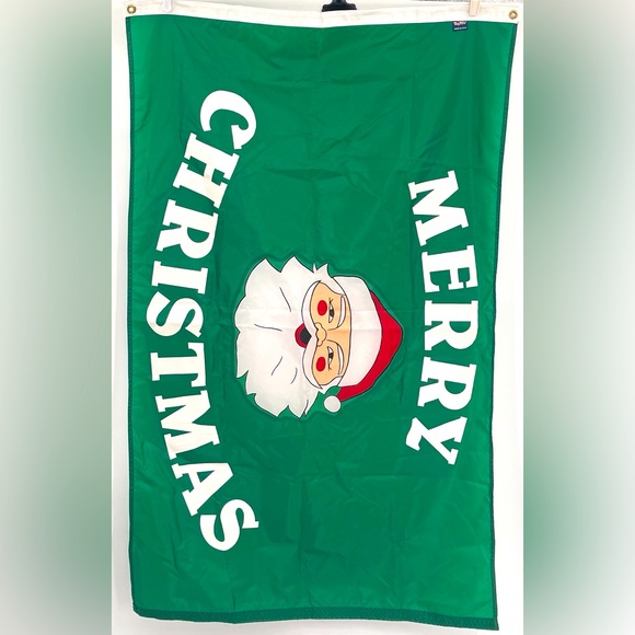 FLAG SOURCE MERRY CHRISTMAS SANTA CLAUSE 3 X 5 - Picture 1 of 6